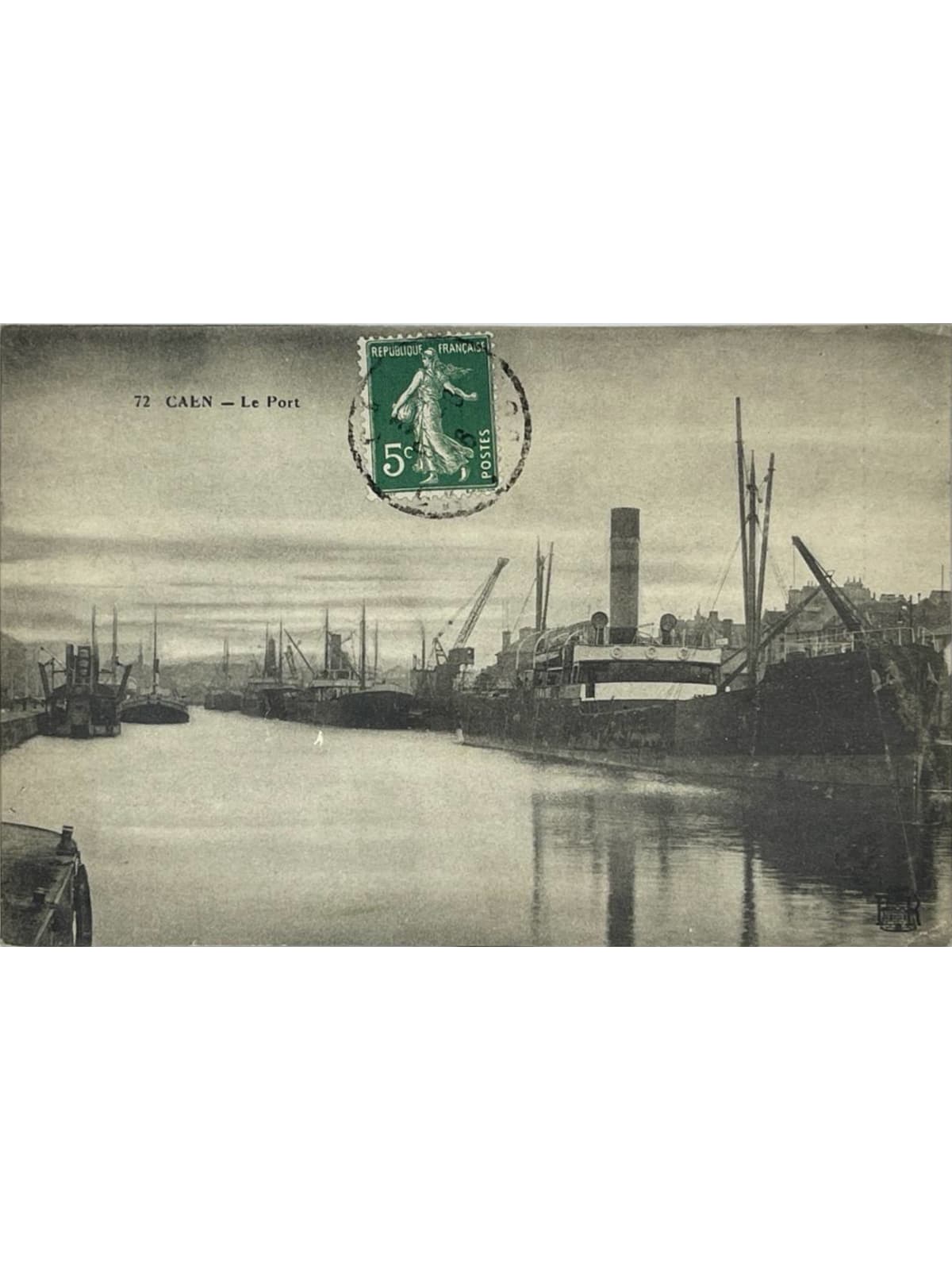 Recto de la carte postale