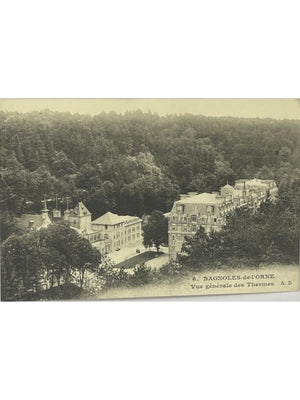 Bagnoles-de-l'Orne – Vue générale des Thermes – CPA n° 6
