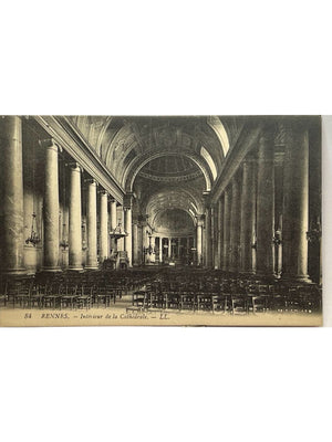 Rennes – Intérieur de la cathédrale Saint-Pierre – CPA LL n°84