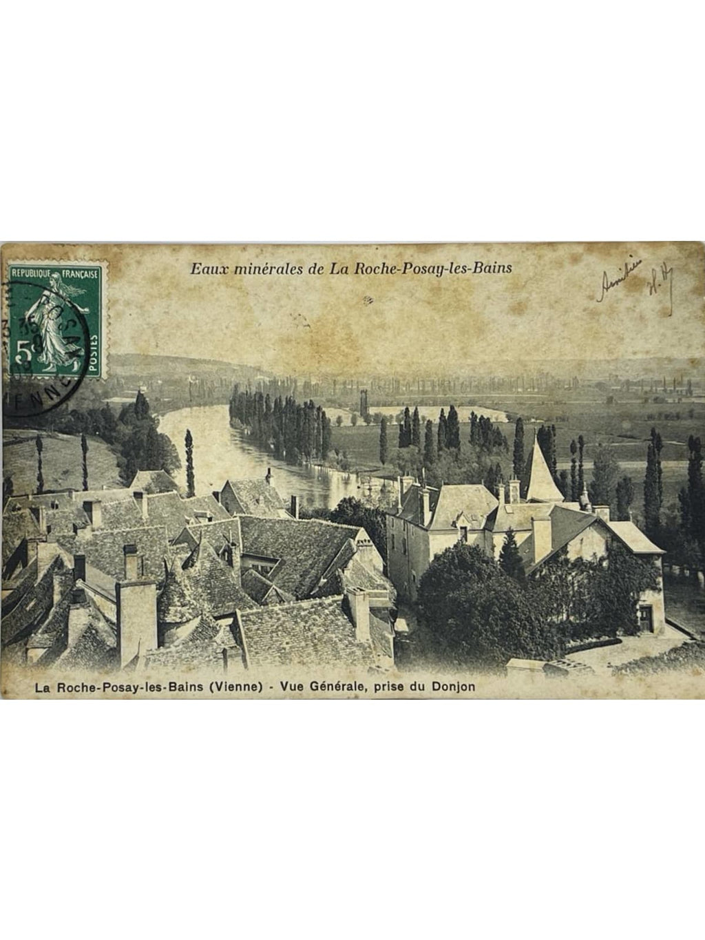 Recto de la carte postale