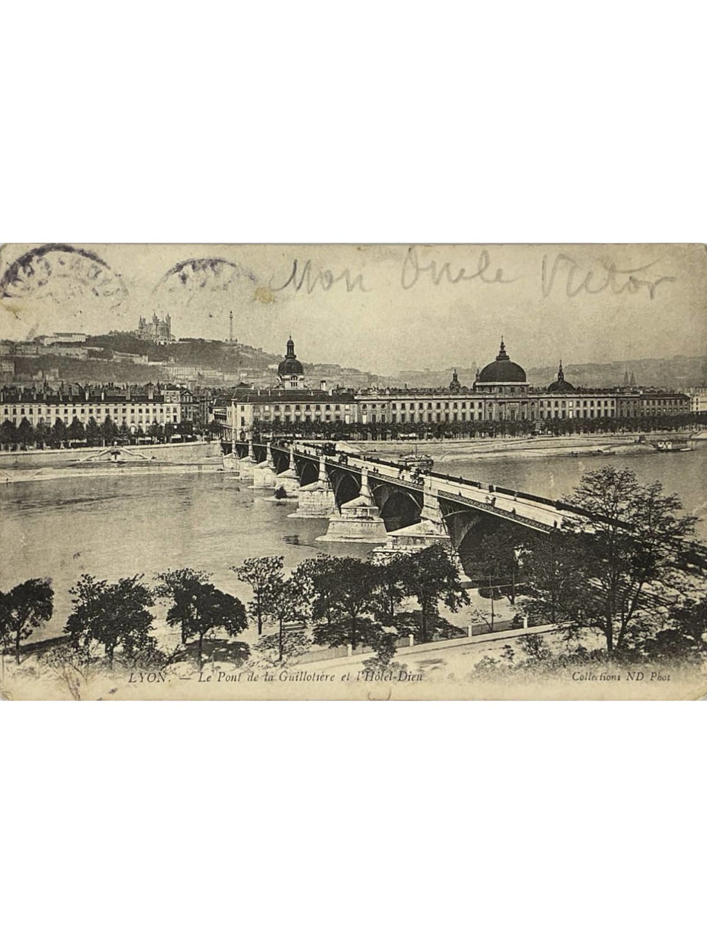 Recto de la carte postale