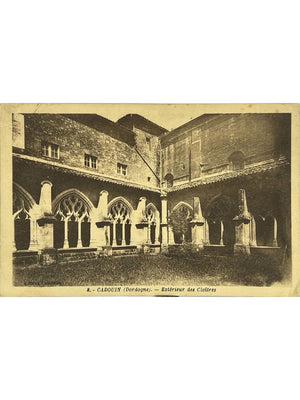 Cadouin (Dordogne) – Extérieur des cloîtres de l'abbaye – CPA n° 8