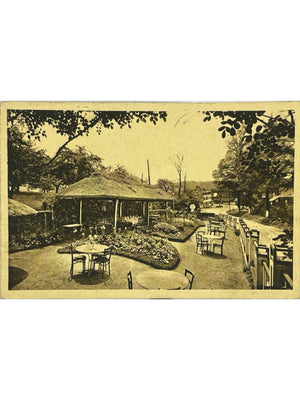 Corneville-sur-Risle – Hostellerie des Cloches, le jardin – CPSM années 1950