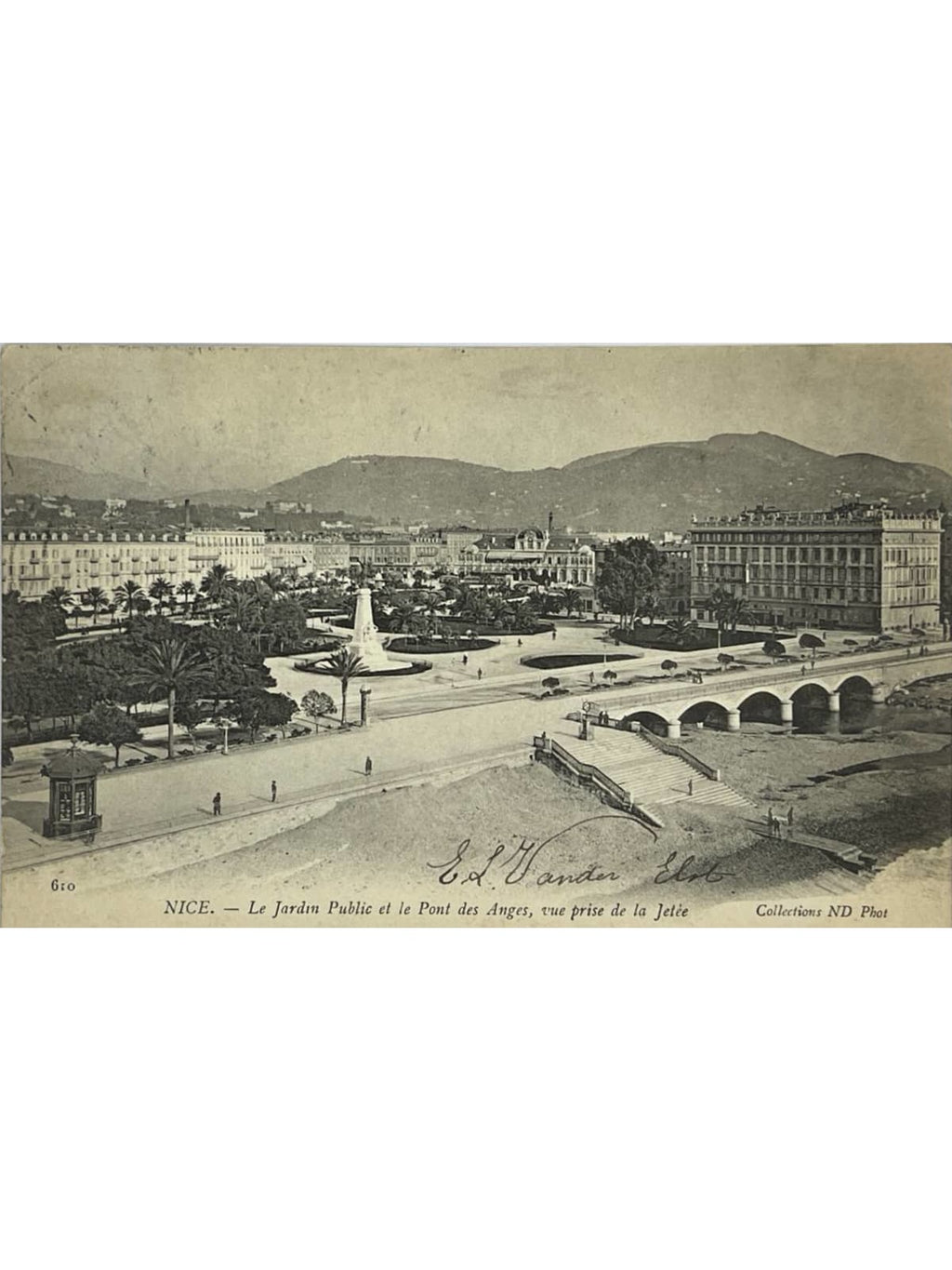 Recto de la carte postale