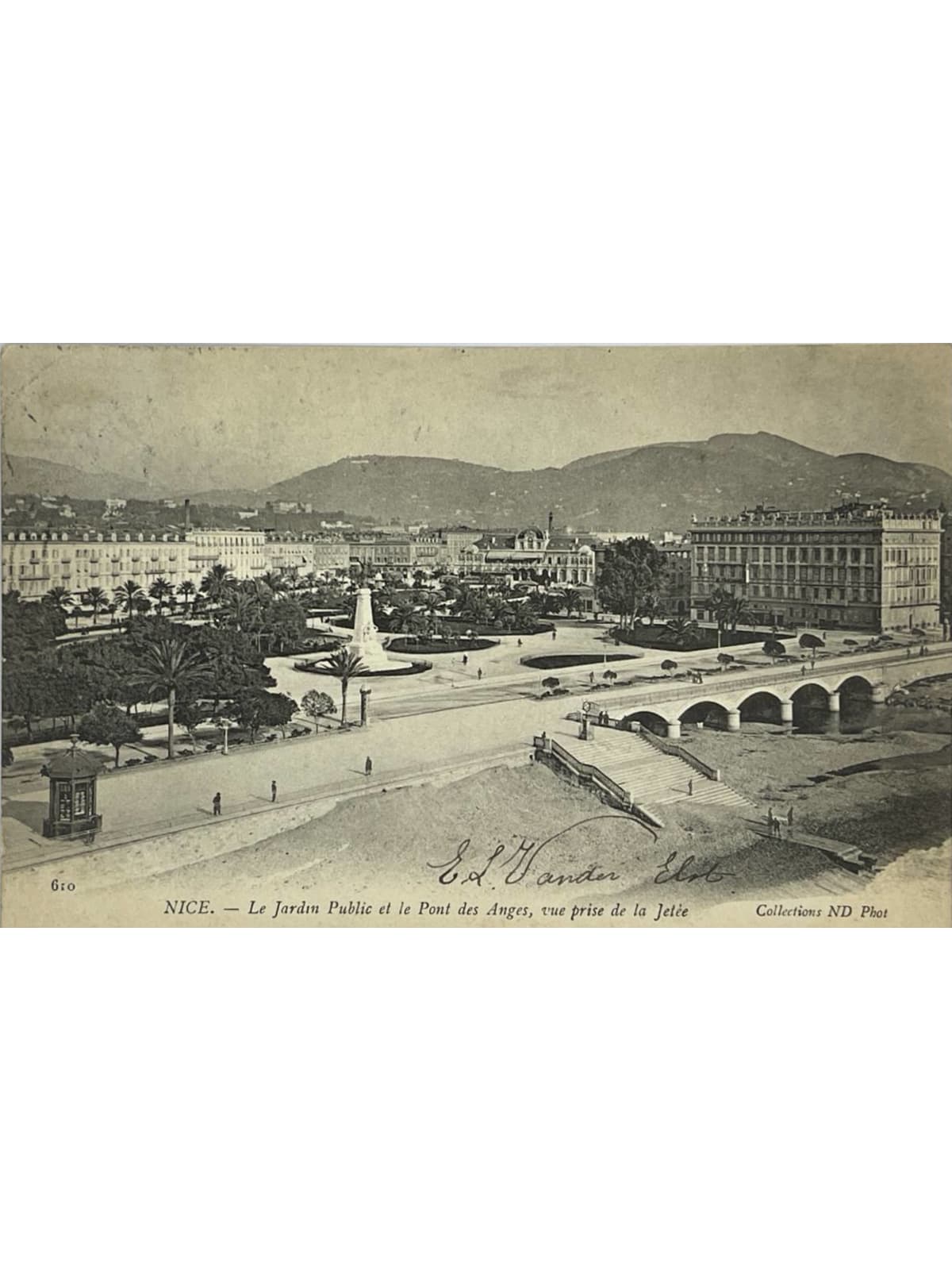 Recto de la carte postale
