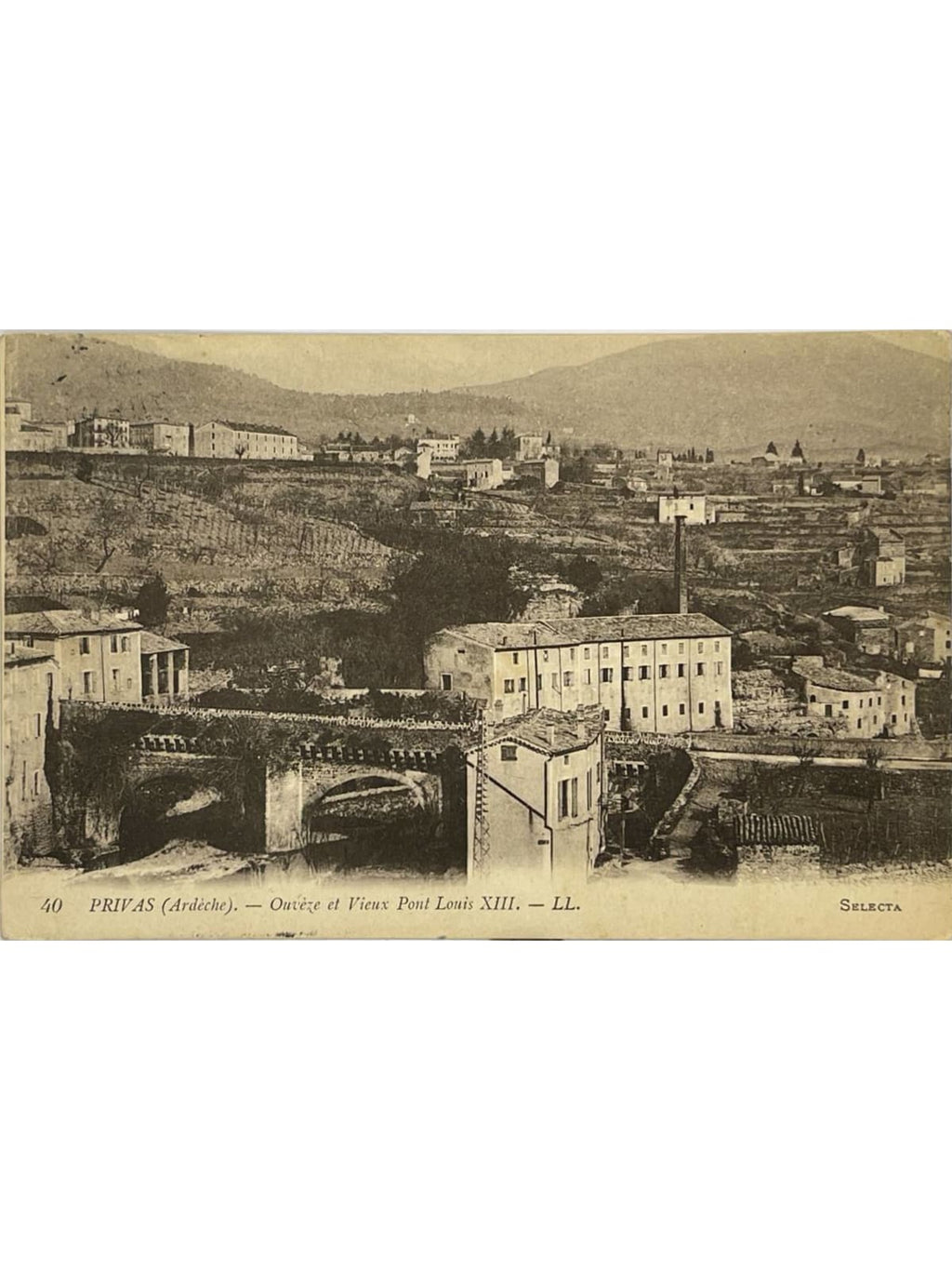Recto de la carte postale