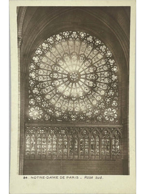Paris – Notre-Dame, rose sud – Carte postale ancienne n° 84
