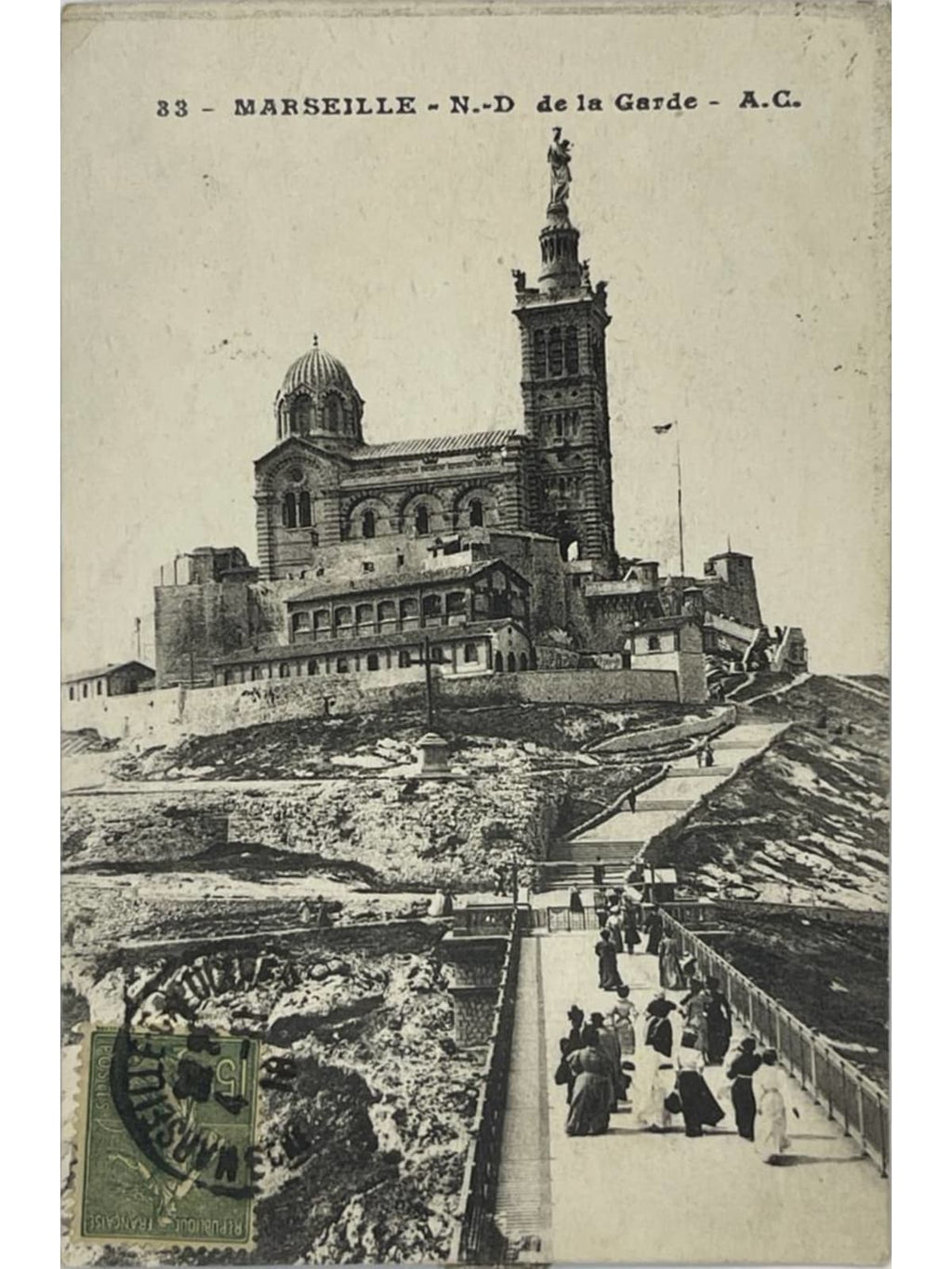 Recto de la carte postale