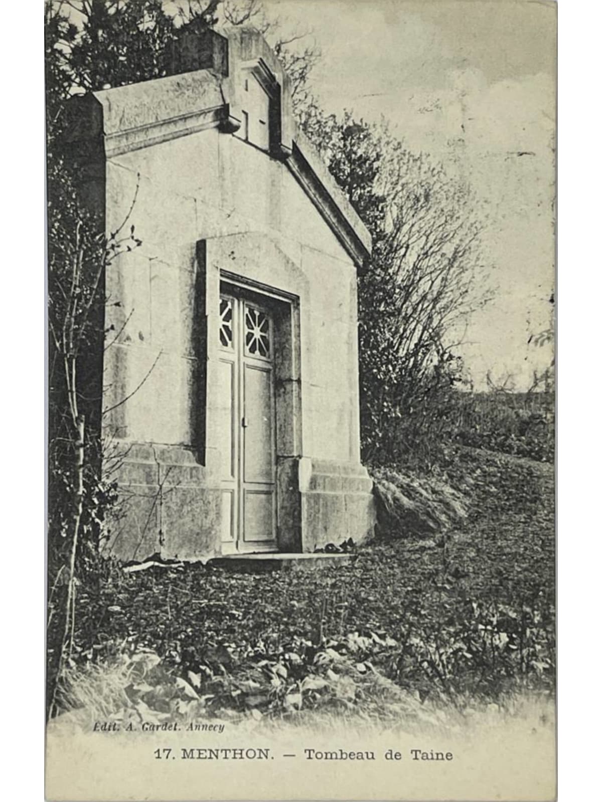 Recto de la carte postale