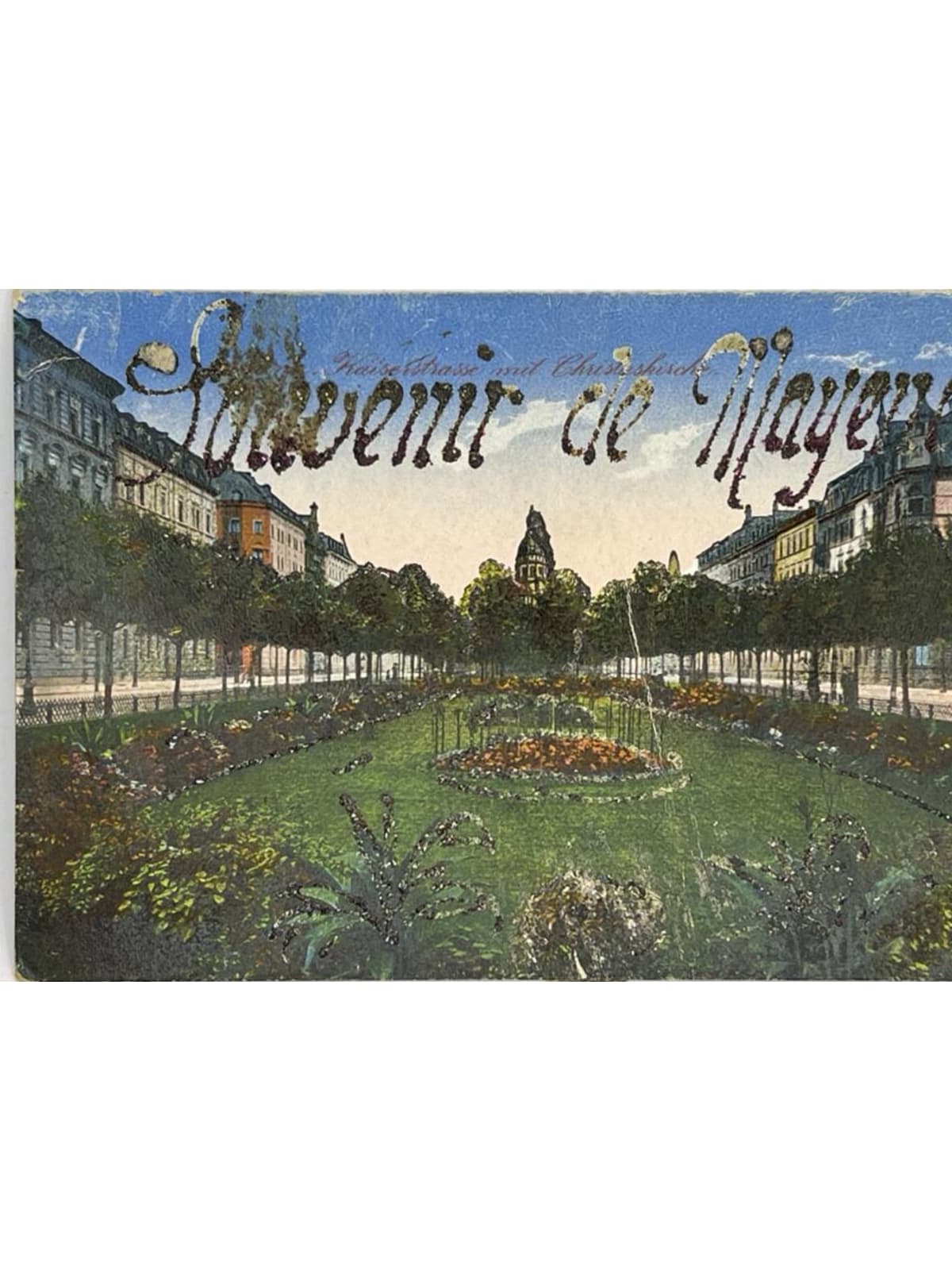 Recto de la carte postale