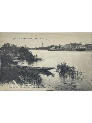 Chalonnes-sur-Loire – Ponts suspendus et quai Notre-Dame – CPA n° 362