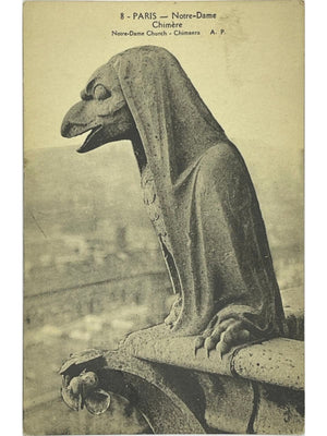 Paris – Notre-Dame, la chimère – CPA A. Papeghin n° 8