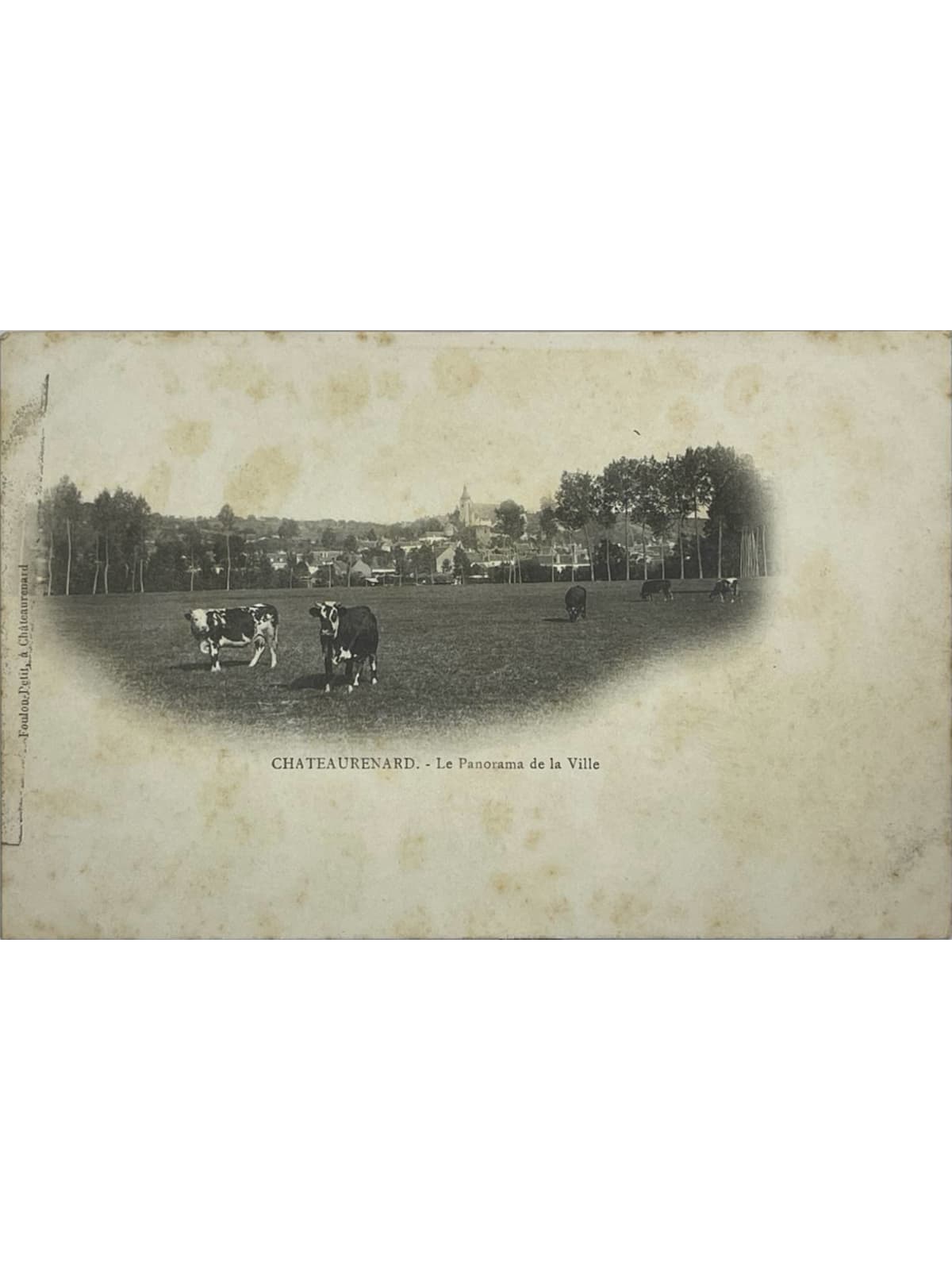 Recto de la carte postale