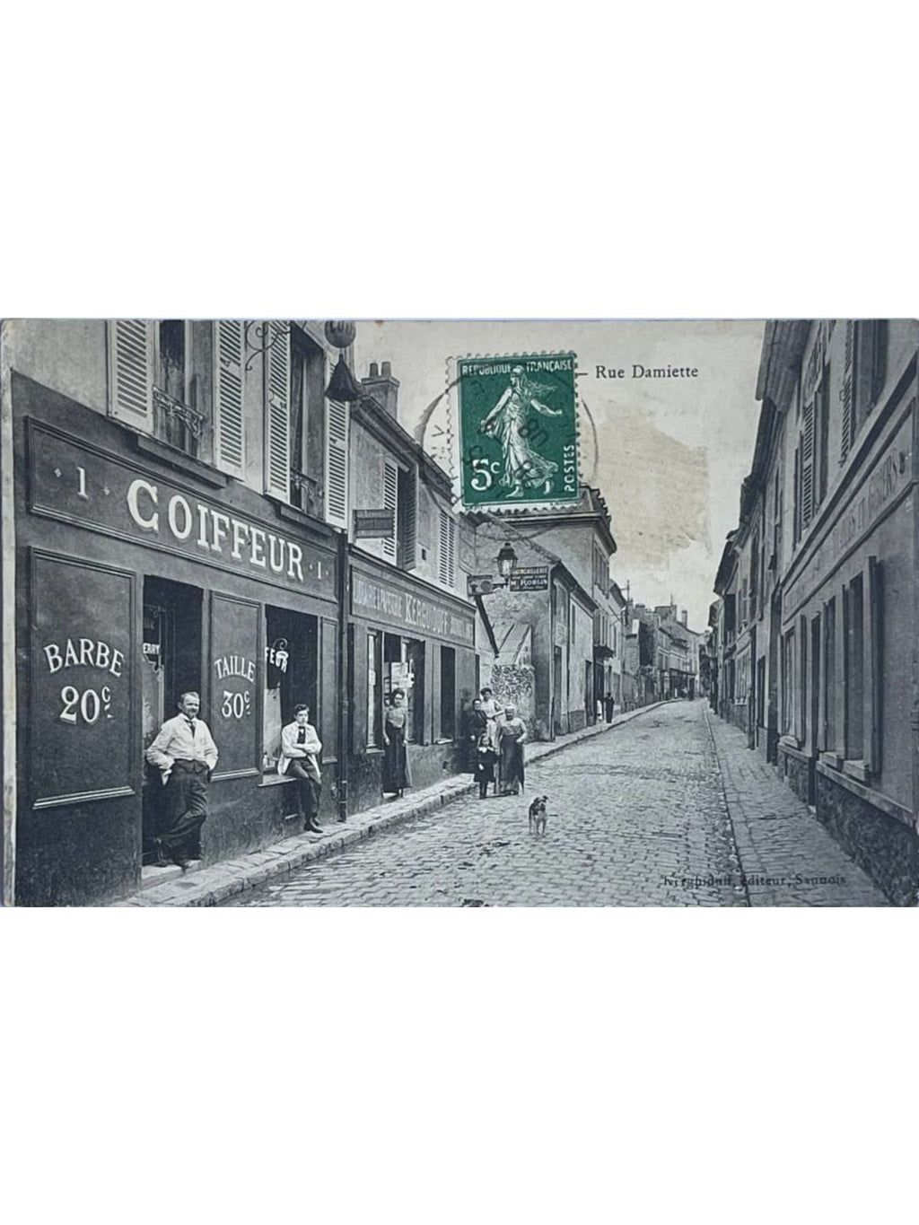Recto de la carte postale
