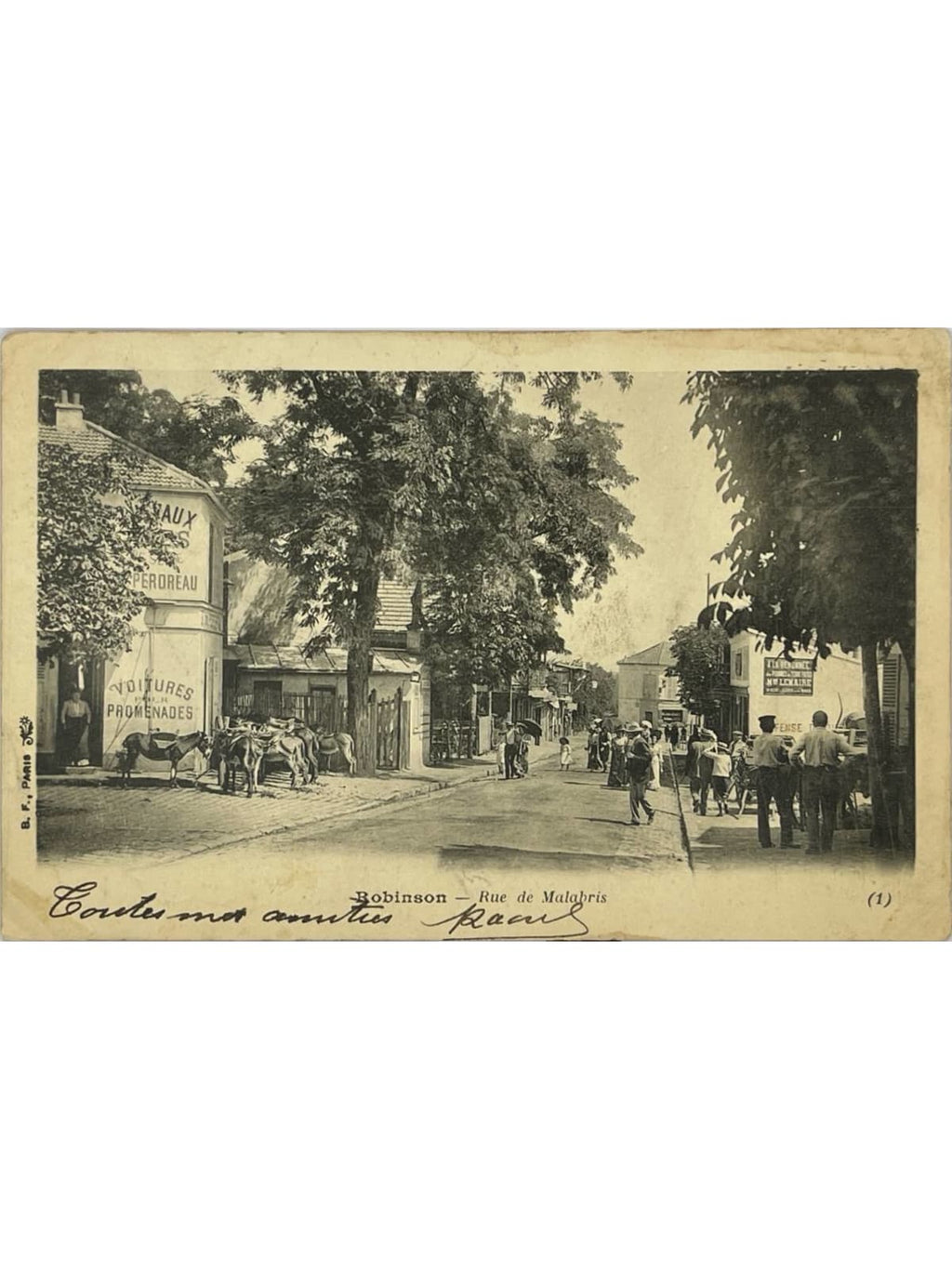 Recto de la carte postale