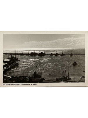 Valparaíso (Chili) – Panorama de la baie et du port – CPA