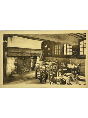 Pont-Audemer – Auberge du Vieux Puits, salle à manger – CPA
