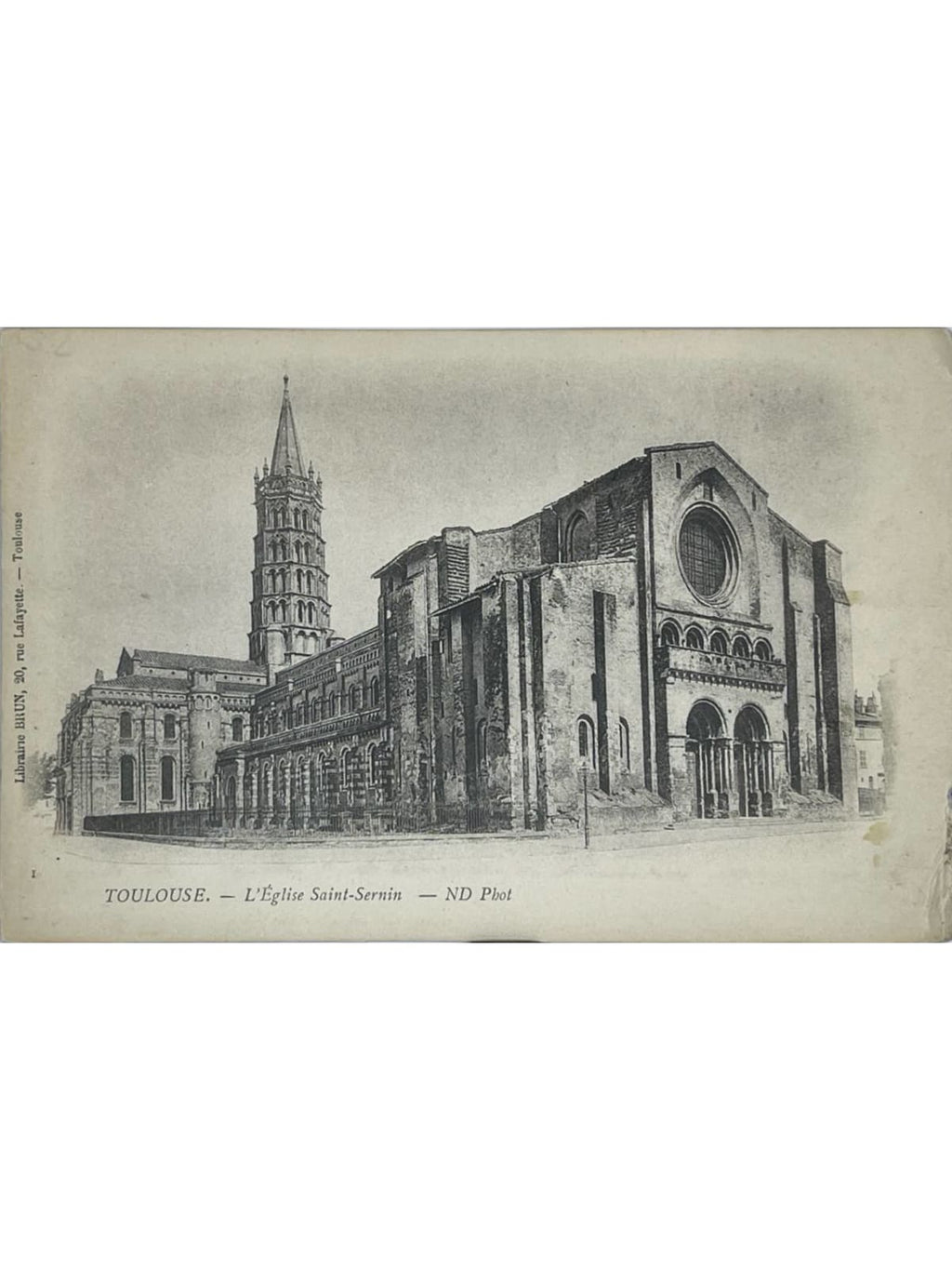 Recto de la carte postale