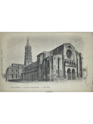 Toulouse – Église Saint-Sernin – CPA ancienne ND Phot.