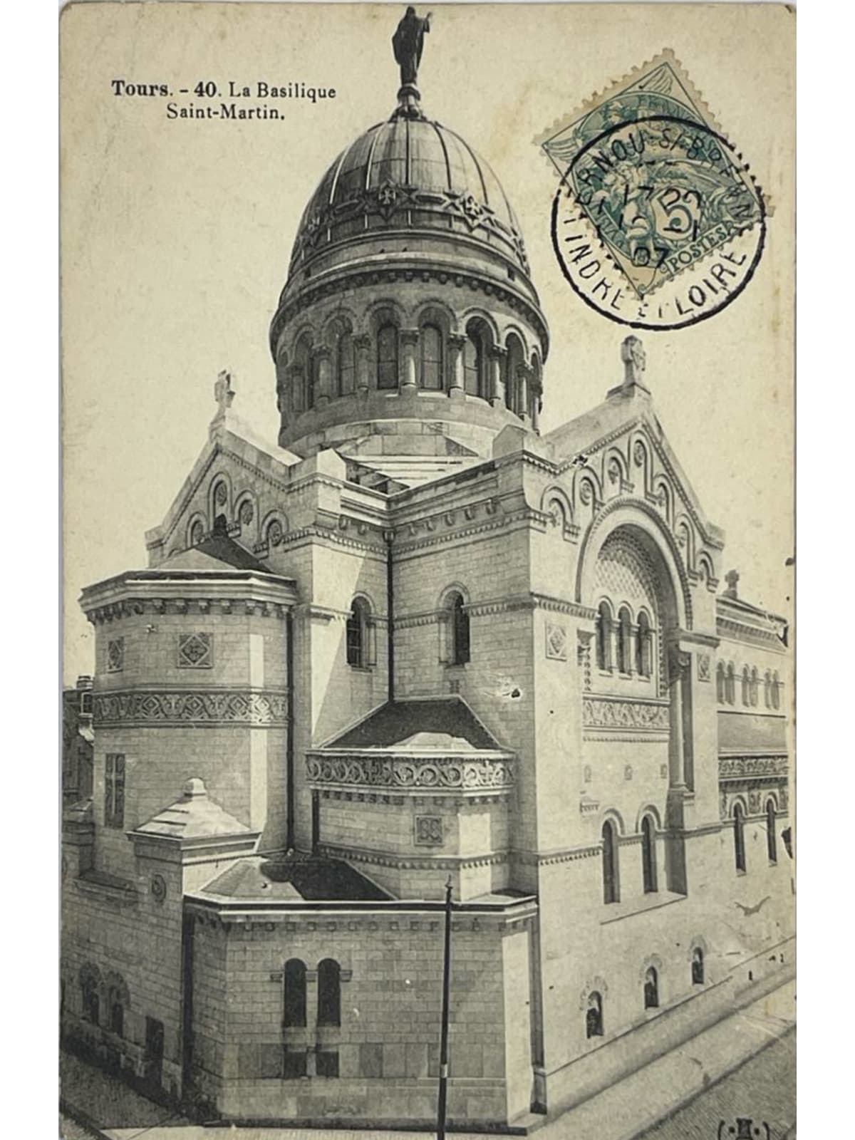 Recto de la carte postale