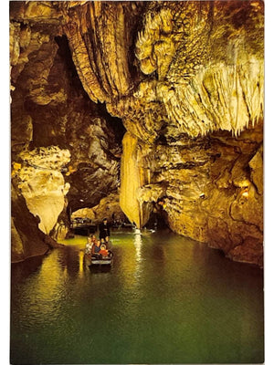 Carte postale – Gouffre de Padirac – Lac de la Pluie et barques – Lot