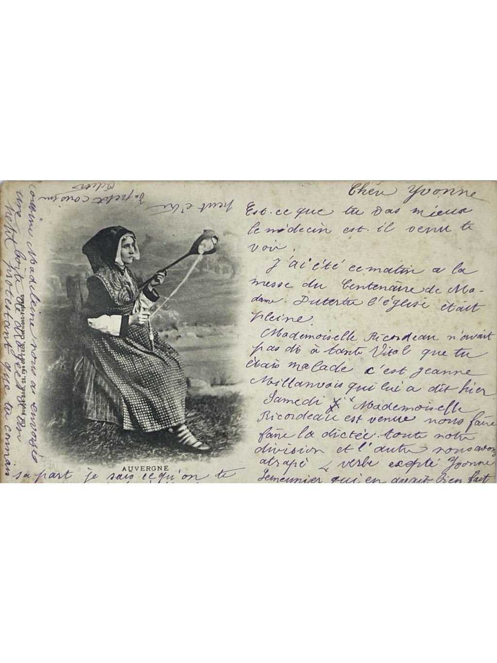 Recto de la carte postale