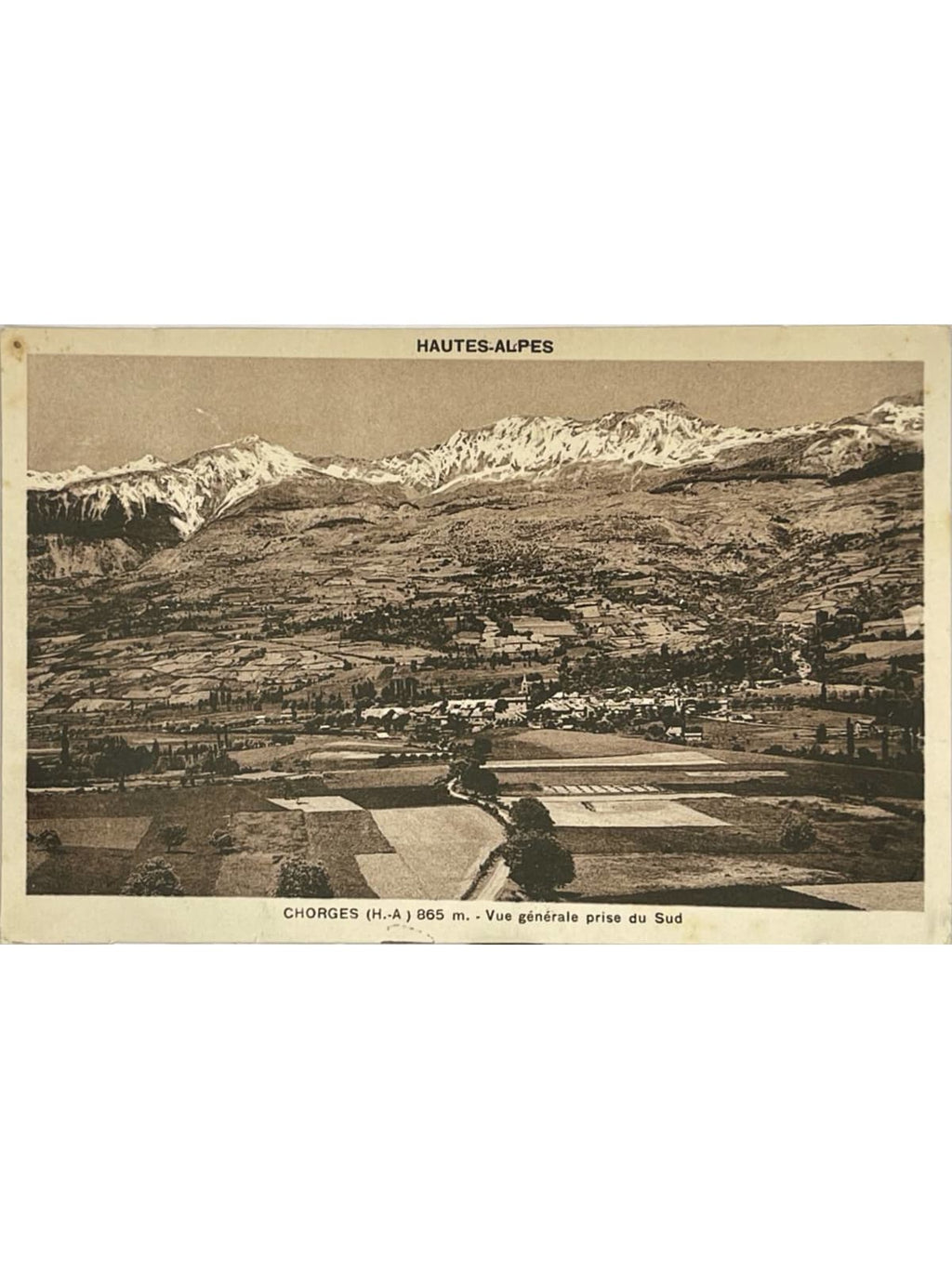 Recto de la carte postale