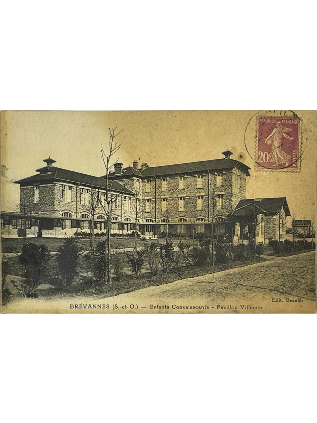 Recto de la carte postale