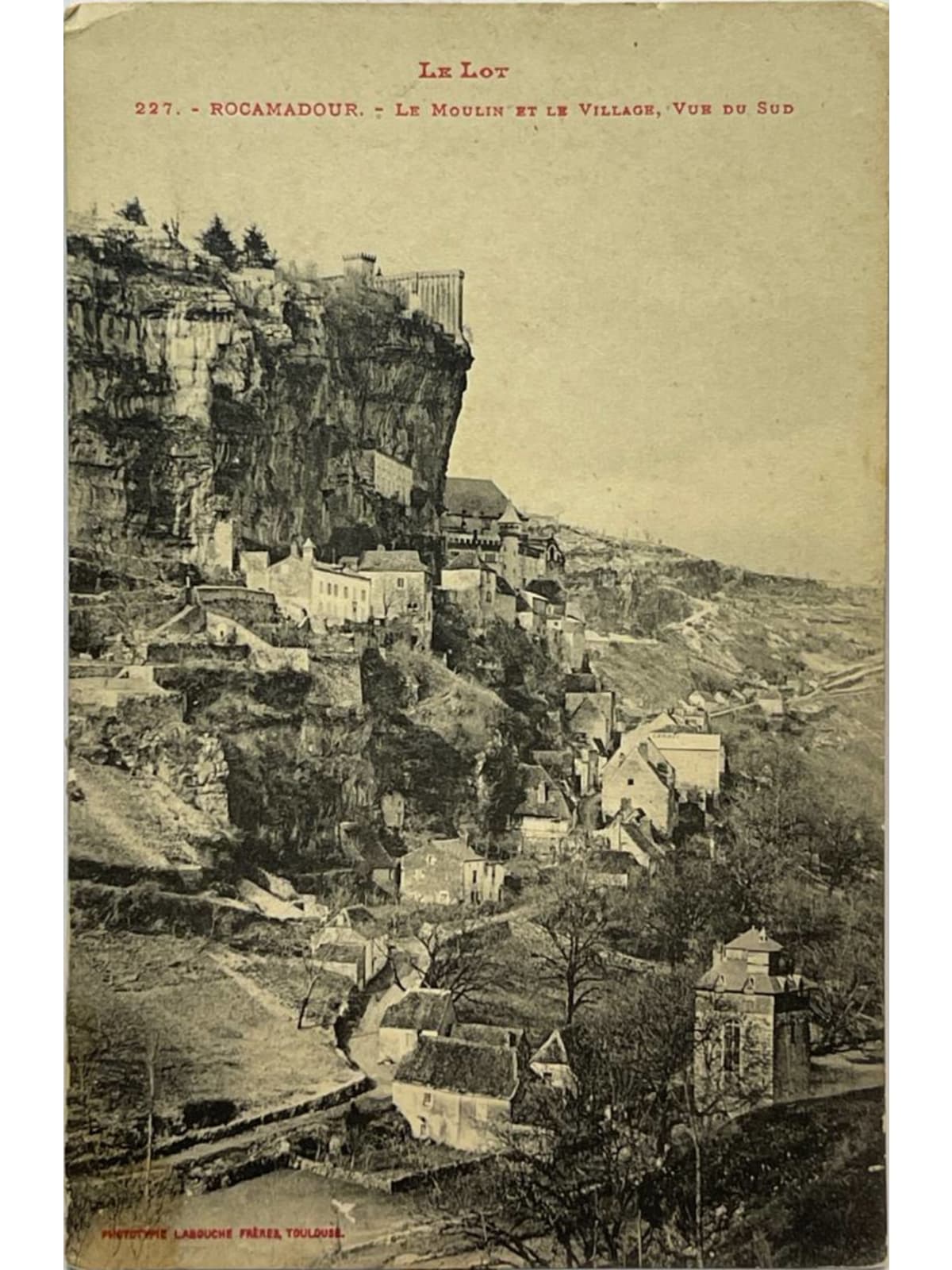 Recto de la carte postale