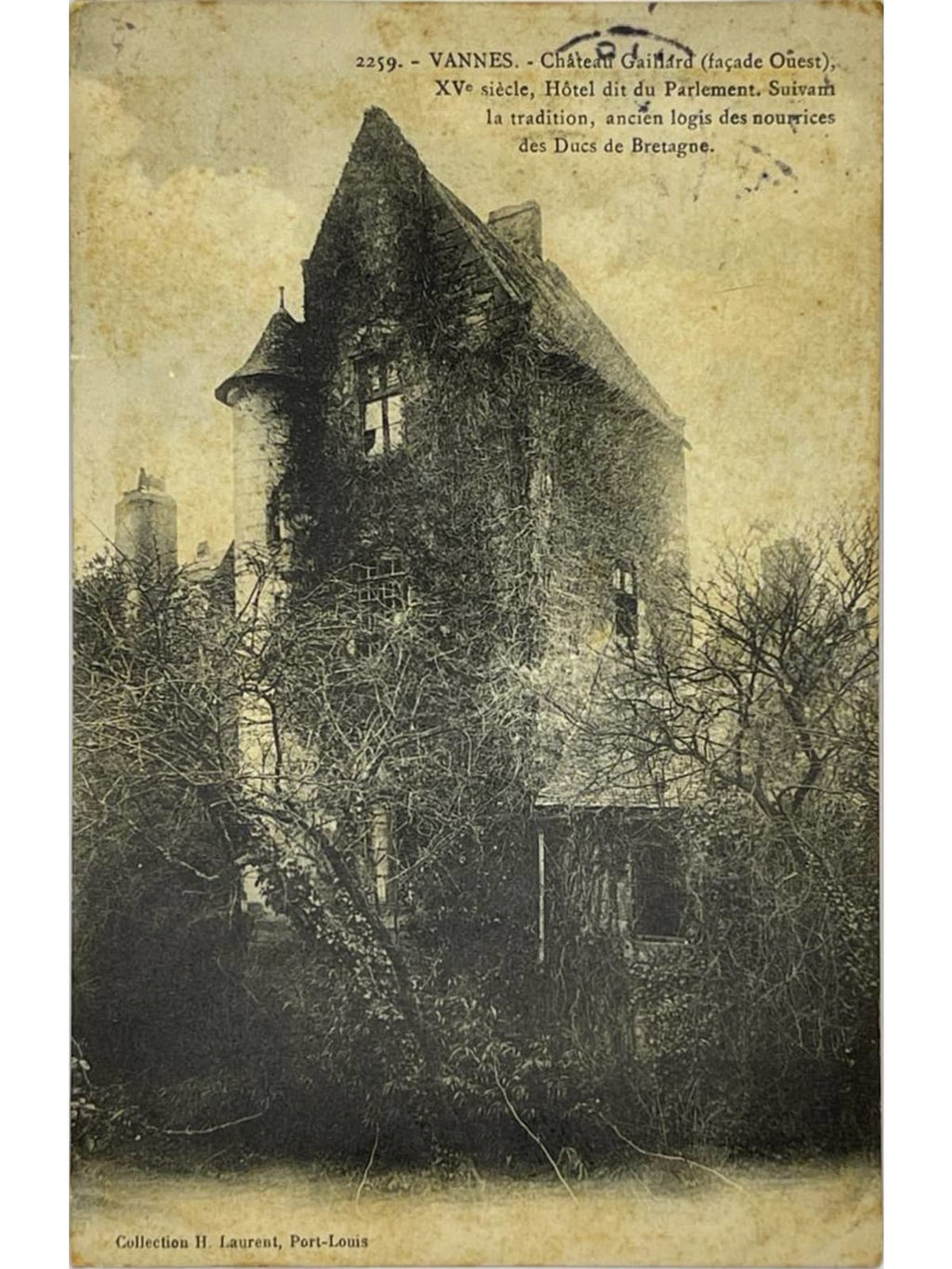 Recto de la carte postale