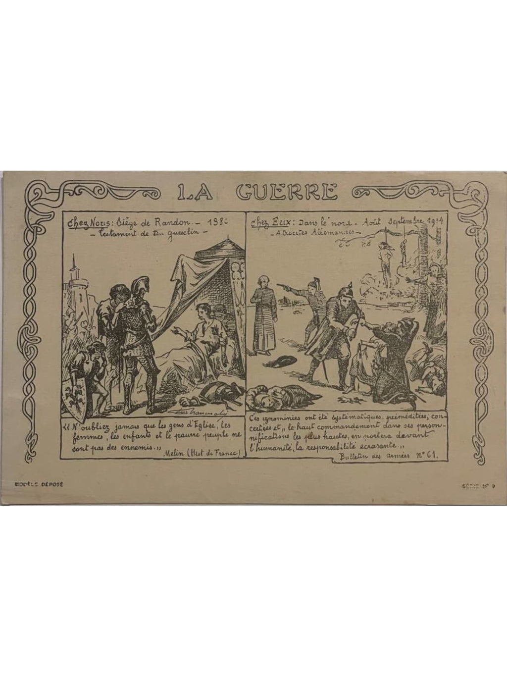 Recto de la carte postale
