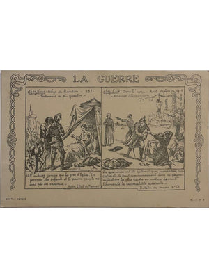 La Guerre série n° 7 – Du Guesclin et le Nord en 1914 – CPA patriotique