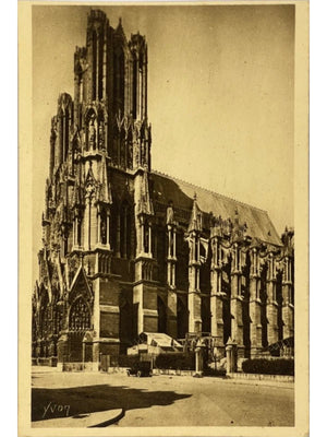 Reims (Marne) – Cathédrale, façade sud-ouest – Éditions Yvon – CPA