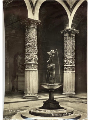 Carte postale – Florence – Palazzo Vecchio et fontaine du Verrocchio – Carte photo n° 57