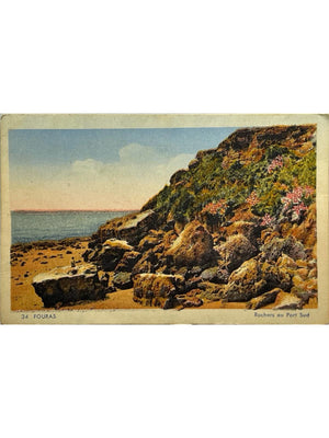 Fouras – Rochers au Port Sud – CPA colorisée n° 34