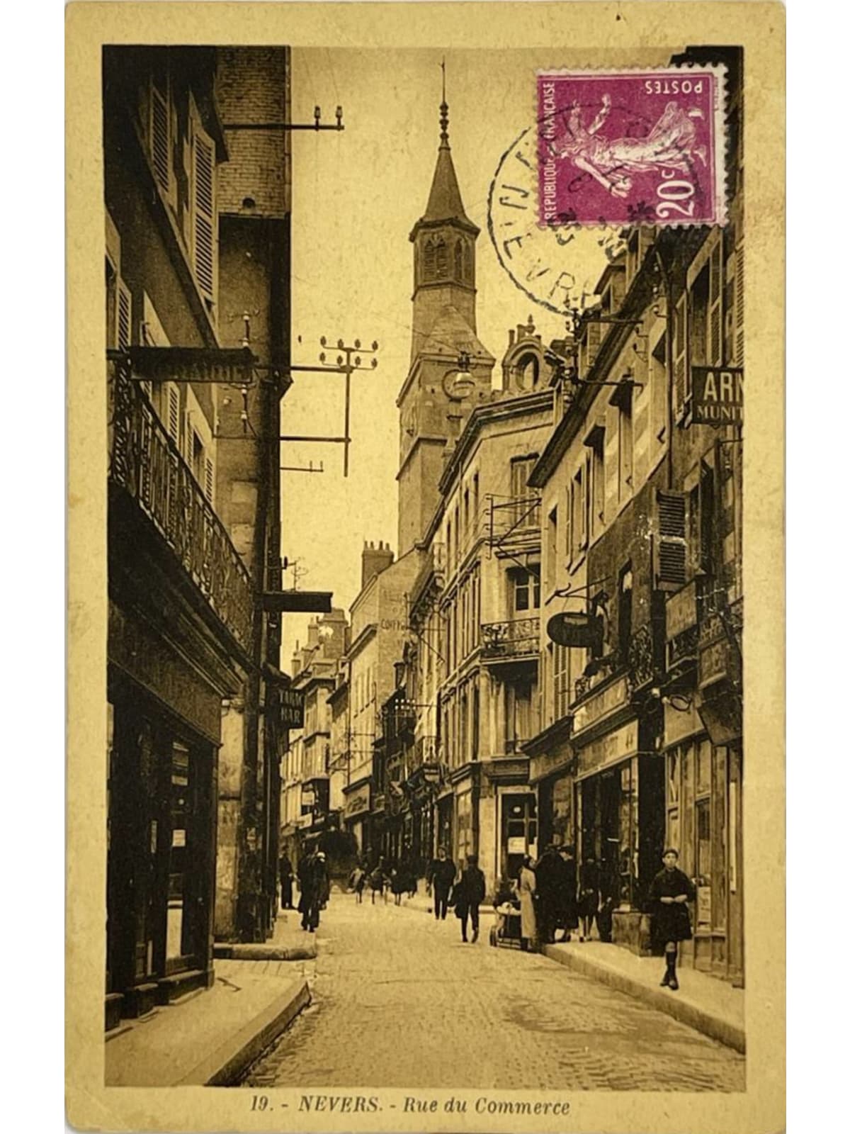 Recto de la carte postale