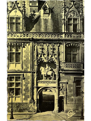 Blois – Château, portail de l’aile Louis XII – Carte postale ancienne
