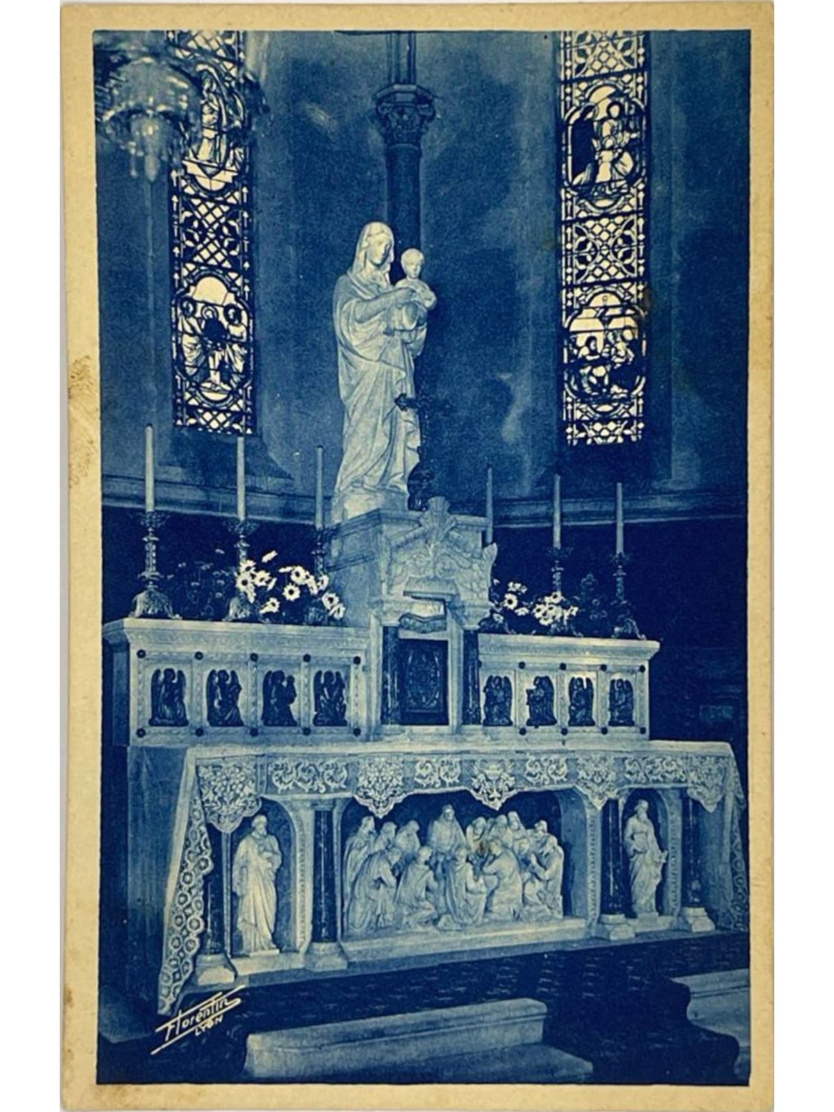 Recto de la carte postale