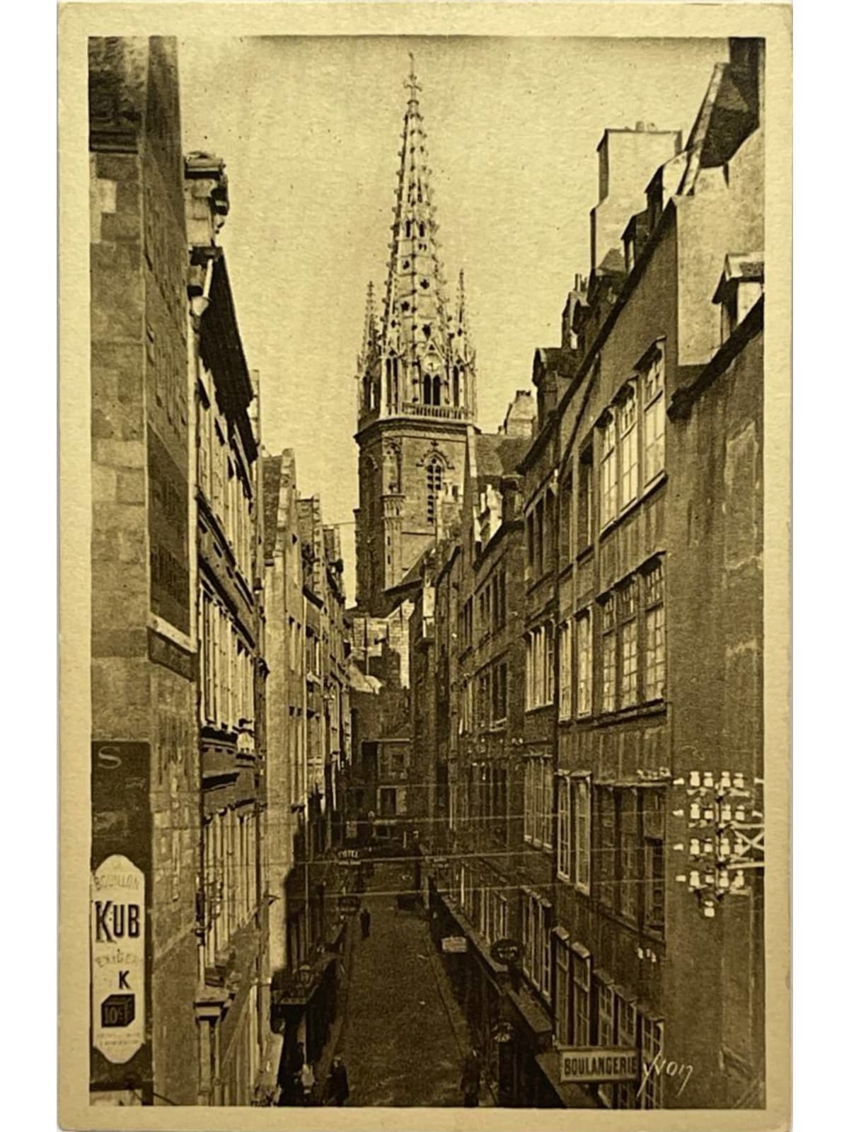 Recto de la carte postale