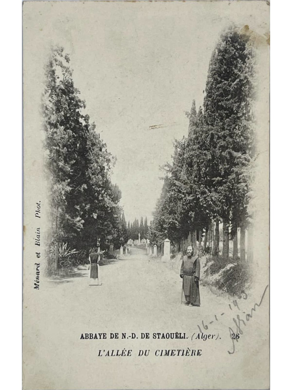 Recto de la carte postale