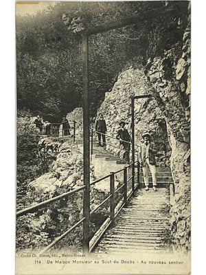 Saut du Doubs – Maison Monsieur, nouveau sentier animé – CPA n°714