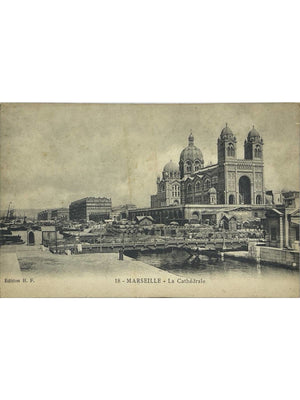 Marseille - Cathédrale de la Major et port - CPA n°18 Édition B.F.