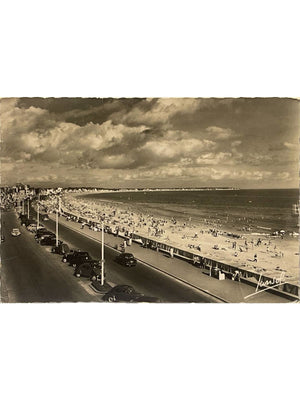 La Baule – Vue générale de la plage et nouveau boulevard – CPSM 1955