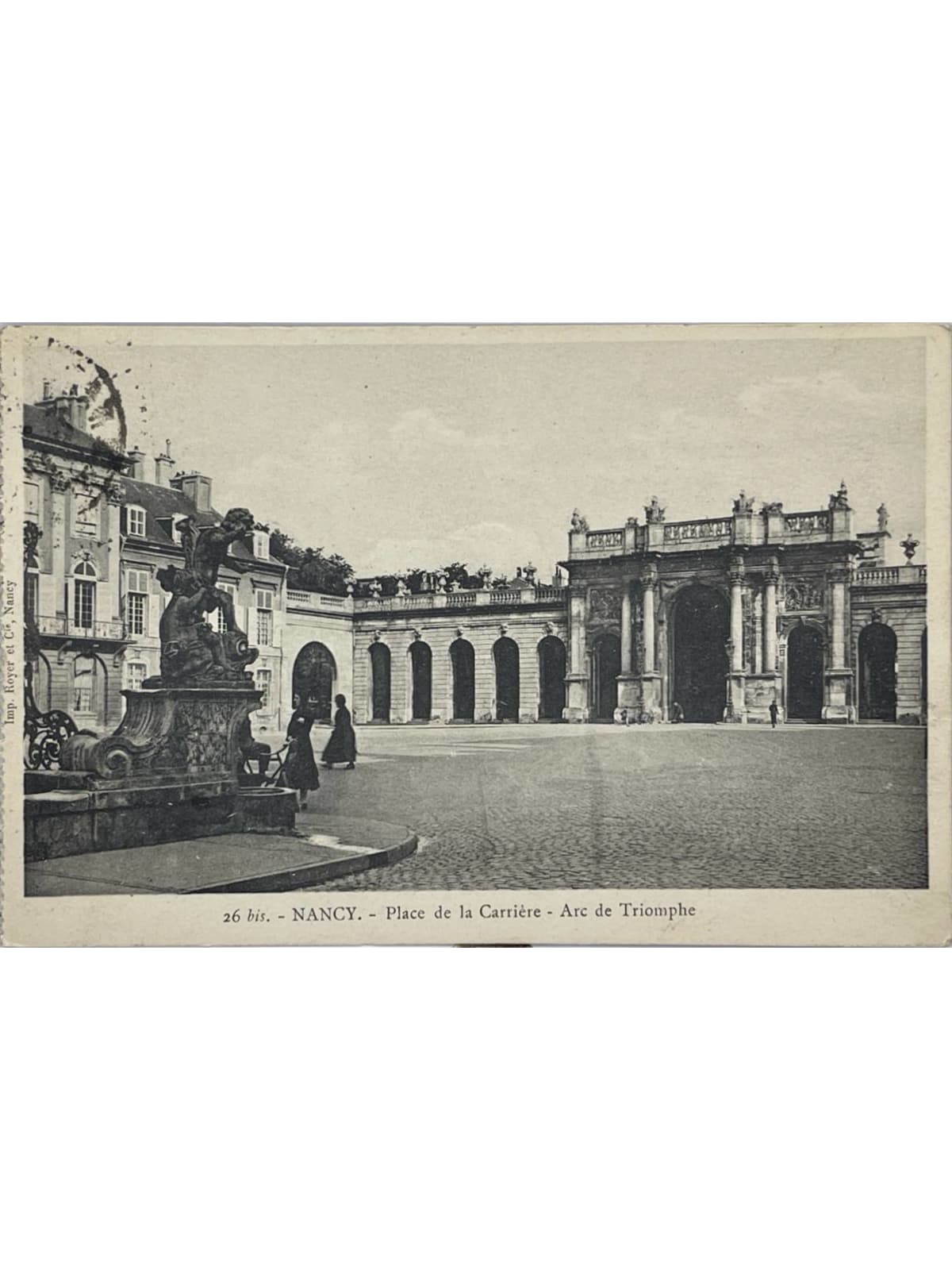 Recto de la carte postale