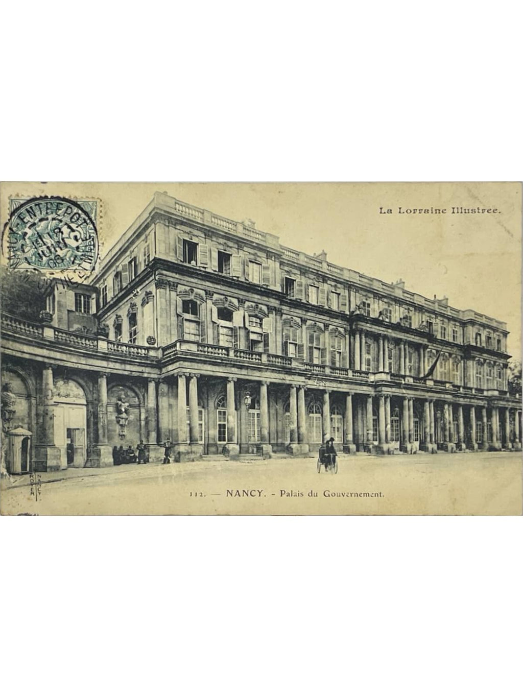 Recto de la carte postale