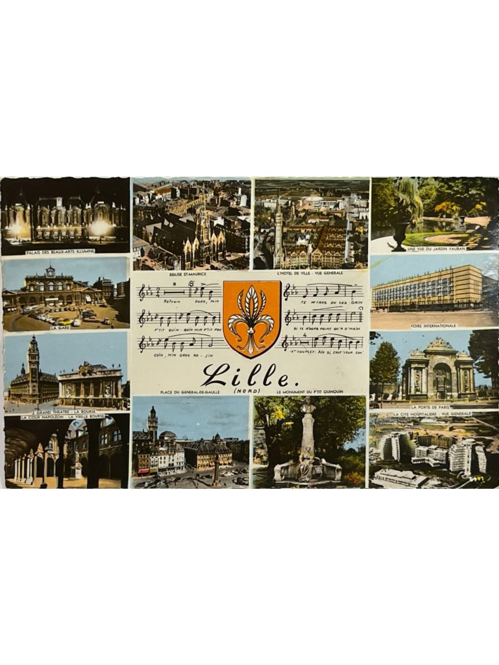 Recto de la carte postale