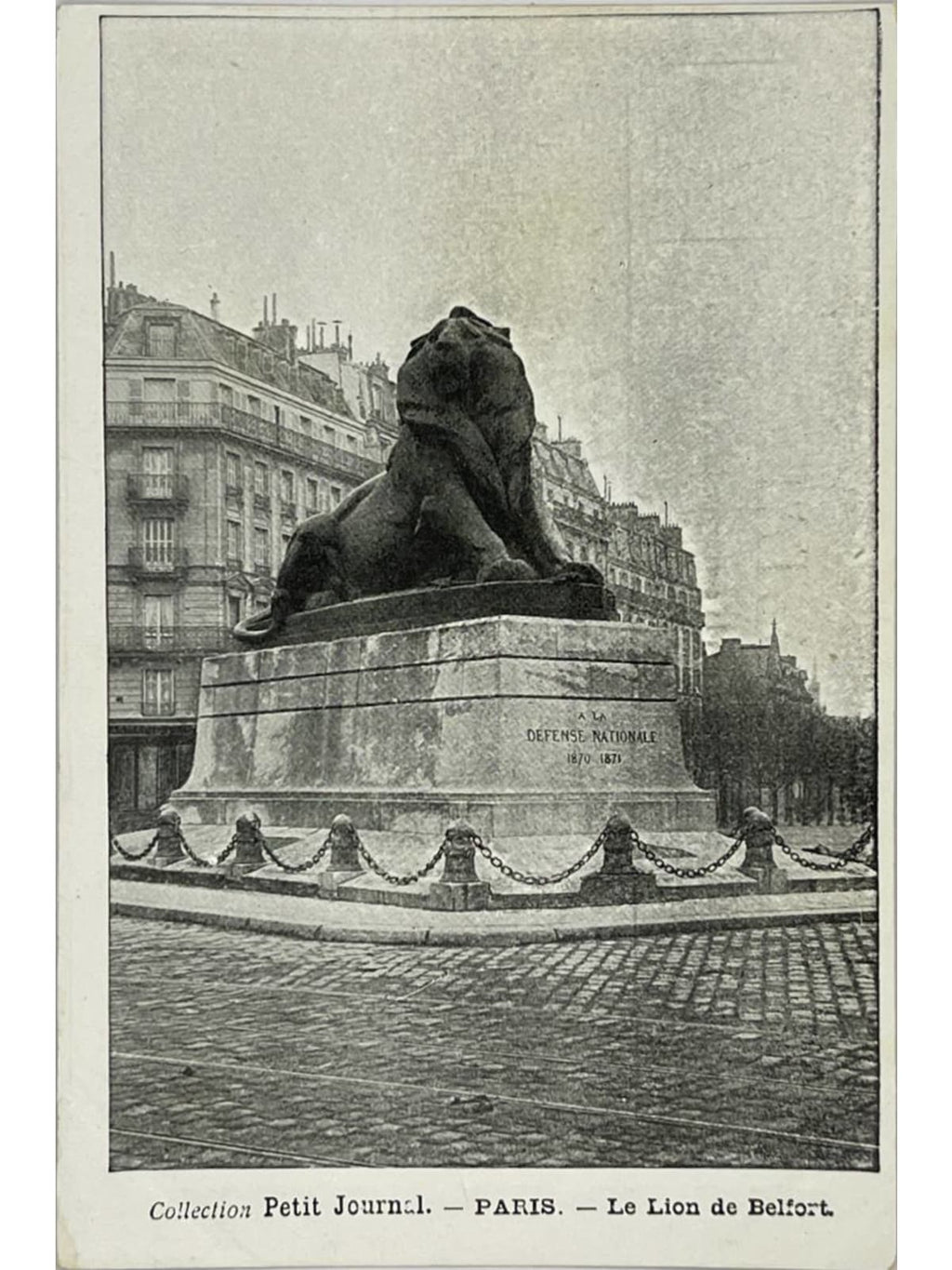 Recto de la carte postale