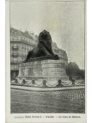 Paris – Le Lion de Belfort, place Denfert-Rochereau – CPA Petit Journal