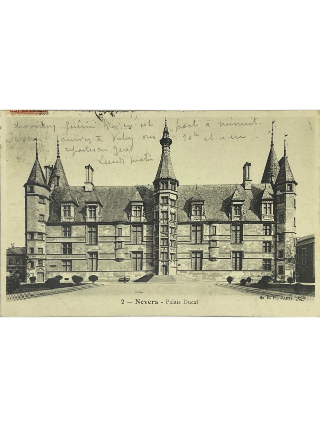 Recto de la carte postale