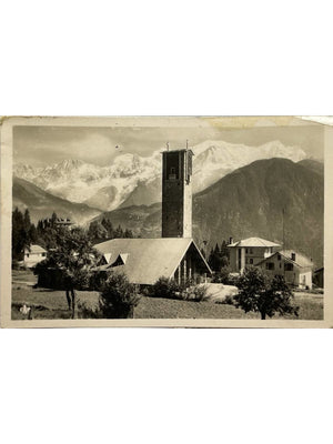 Passy – Plateau d'Assy, église Notre-Dame-de-Toute-Grâce et Mont-Blanc – CPSM